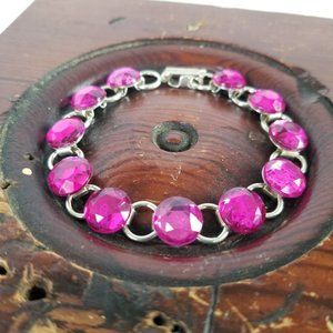Hot Pink Fuchsia Link Bracelet GIFT Boxed NEW